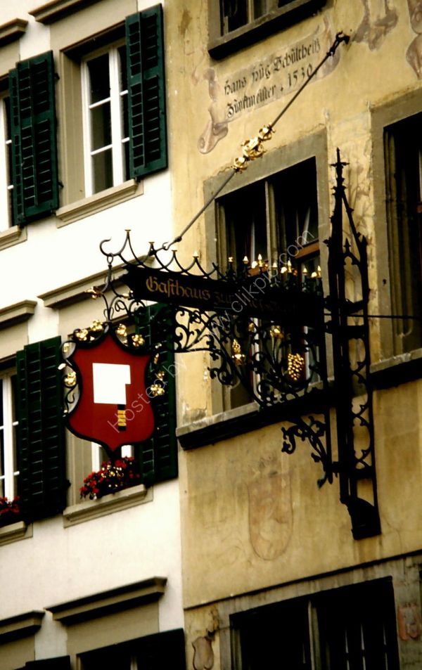 Wine Shop Signage, Lucerne